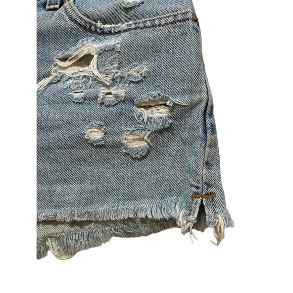 Vintage Levi's Denim Cut off Distressed High Waisted Shorts Size 7 - Picture 3 of 8